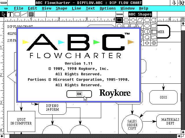 ABC Flowcharter 1.11 - About